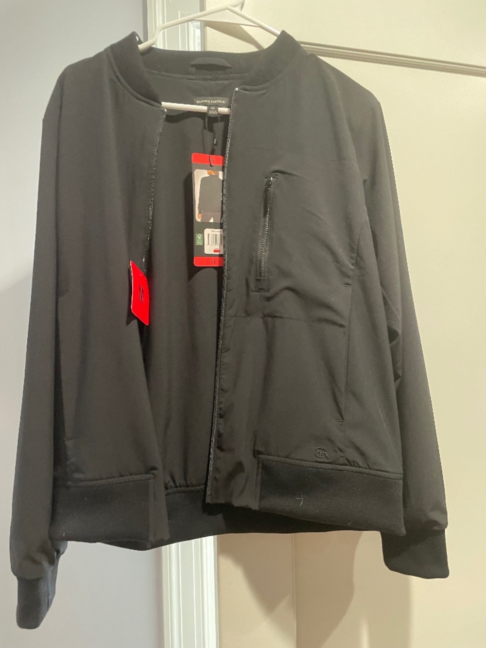 Banana Republic Black Bomber Jacket M NWT